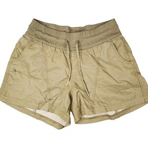 North Face Shorts Womens S Army Green Lightweight Outdoors Stretch Chino Pockets